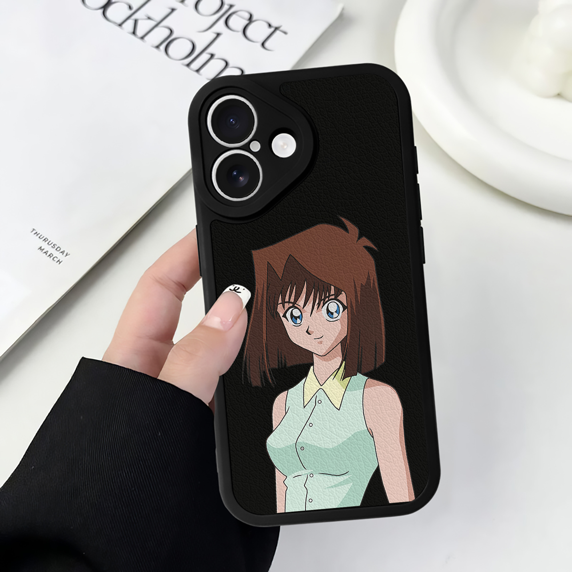 遊☆戯☆王 Yu-Gi-Oh! 【iPhone 16シリーズ対応】シリコンスマホケース（レザー調） 材質：シリコン